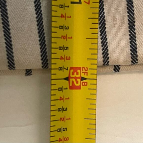 Cabi Cream Navy Striped Cuffed Cottagecore Vacation Wide Leg Capri NWOT Size 10 - Picture 11 of 11